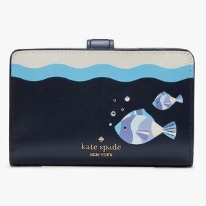 **Kate Spade What A Catch Medium Compact Bifold Wallet Boutique NWT